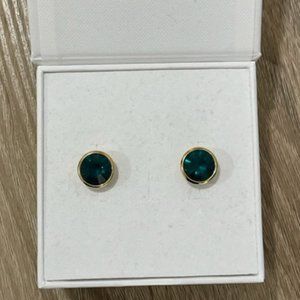 Kate Spade Gumdrop Stud Earrings Emerald Green